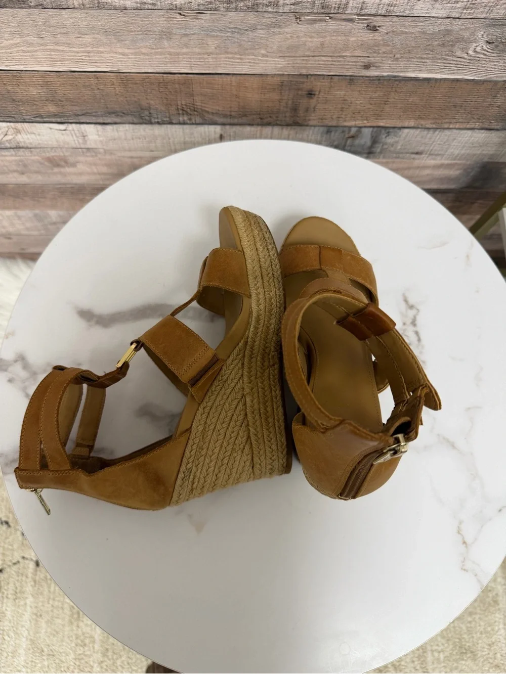 UGG Leather Wedge Kolfax Sandal